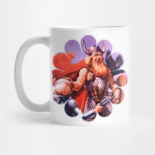 Nordic Mythology Retro Vintage Popart Scifi Old Fantasy Comic Funny Mug